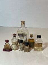 Antique Labeled Bottle Lot - Watch Oil- Drying Oil picture