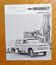 Collectible Vintage 1963 Chevrolet Trucks 4-Wheel Original Sales Brochure picture