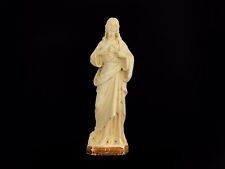 Vintage Jesus Sacred Plaster Heart Statue. Signed Giscard Toulouse picture
