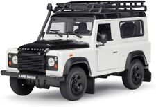 Welly Nex 1/24 Scale 22498Sp-W Land Rover Defender Diecast Car White Black picture