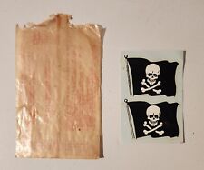 Impko Waterslide Decals-Skull & Crossbones Pirate Flag-w/Envelope-Rat/Hot Rod picture