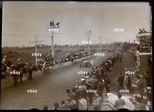 1900s-1910s vanderbilt cup race car # 8 final stretch  glass negative 5