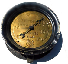 vtg Ashcroft National Brake & Electric Co.  gauge with brass face picture
