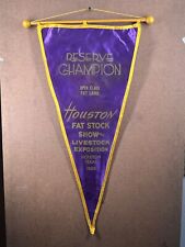 Vintage 1958 Stock Show Houston Fat Stock Show Banner picture