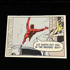 1966 Marvel Super Heroes Card # 24 Daredevil Rookie Card Donruss Vintage Great picture