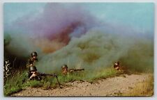 Fort Campbell Kentucky~Vietnam Era Rifle Squad Training~Purple Smoke~1966 PC picture