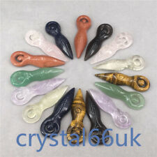 Wholesale A lot of Natural Goddess Pendant totem Statue Carved Crystal Healing picture