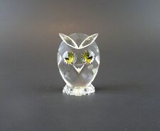 Vintage Swarovski Crystal Owl Figurine Miniature Bird picture