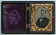 Victorian Man, O.R. Wilkinsons  Ambrotype Photo, Union Case, Medford, MA picture