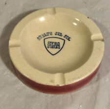 Vintage FINA - DUGAN'S SER. STA.  Advertising Ashtray Ceramic 5