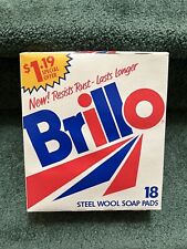 Brillo Steel Wool Soap Pads Full Box Of 18 Vintage 1980-90s Retro TV Movie Prop picture