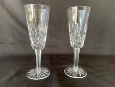 Waterford Crystal Lismore Fluted Champagne Glasses 7.25