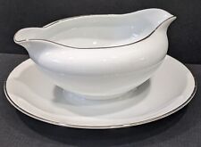 Gravy Boat w/Plate Footed Harmony House  Simone 3853 Sears Fine China VTG Japan picture