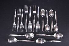 'LA ROSE' Pattern Oneida Ltd Premier Stainless Vintage Flatware 15 Forks Spoons picture