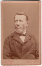 CIRCA 1870s CDV DANIEL NYBLIN BEARDED MAN IN SUIT HELSINGFORS FINLAND picture