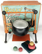 Halloween Witch Cauldron Polly Put The Kettle On 1923 Parker Bros Salem Mass picture
