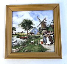 Holland Dutch Delft Windmill Wall Tile by Ter Steege 6