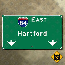 Connecticut Interstate 84 East Hartford freeway highway guide sign 21x12 picture