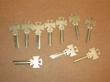 Lot of 10 Cross Head Key Blank Firehouse Keyblank Reproduction picture