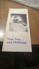 1977 Masonic De Molay  Your Son And De Molay Brochure Vintage Rare picture