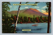 Loftiest Peak in Maine Mt. Katahdin 5273 Feet Linen Postcard picture