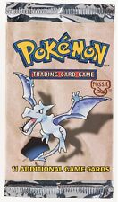1999 Pokemon Unlimited Fossil Set Aerodactyl Art Sealed Booster Pack picture