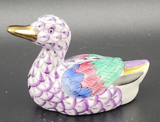 HEREND BABY DUCK ***BRAND NEW***  LILAC FISHNET VHL 15519 picture