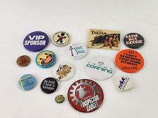Lot of Pinback Buttons Random Pins 90's Movies Funny Vintage Oldie But Goodie picture