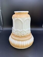 Antique Art Deco 1920s Butterscotch and Cream glass lampshade 2 1/8