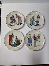 Gorham Fine China- Norman Rockwell “Four Seasons 1978”  Limited Set 4- 10” Plate picture