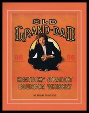1989 Old Grand Dad Bourbon Framed 11x14 ORIGINAL Vintage Advertisement  picture