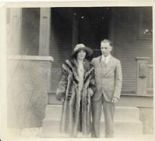 AS THEY WERE Vintage FOUND PHOTOGRAPH bw MAN WOMAN Original Snapshot JD 110 26 L picture