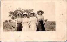 RPPC Four women in Garden Velox 1907-1914 picture
