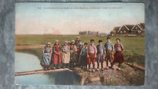 Antique c1907 Postcard Fishermen's Children Eiland-Marken Holland Dutch Clothing picture
