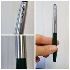 Vintage Camlin 47 Fountain Pen Green With Silver Top picture