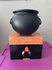 Halloween Black Witch Cauldron Flame Lights/Sounds AC Adapter IOB Mint 2003 picture