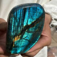 1.2lb Natural Flash Labradorite Quartz Crystal Freeform rough Mineral Healing picture