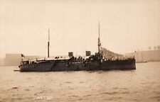 Postcard RPPC Royal Navy Battleship HMS Aetna Photo c1900s picture