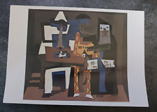 vtg postcard Pablo Picasso Three Musicians art unposted picture