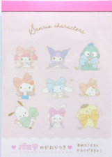 Sanrio Characters Large A6 Memo Pad Mini Folding Memo Made in Japan 2024 picture
