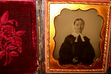 1/6th Size Ambrotype of Grandmother Williams in full case picture