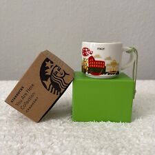 Starbucks City Mug You are here Series YAH Ornament Italy 2oz NEW Espresso Cup picture