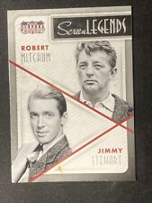 2015 Panini Americana Jimmy Stewart Robert Mitchum SCREEN LEGENDS SILVER card #6 picture