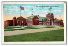 1937 View of Wilson Junior High School Appleton Wisconsin WI Vintage Postcard picture