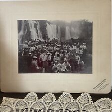 Antique Cabinet Photograph 1900’s Group By Waterfall picture