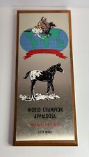 VINTAGE 1974 WORLD CHAMPION APPALOOSA PLAQUE OKLAHOMA CITY, OK SECOND PLACE MARE picture