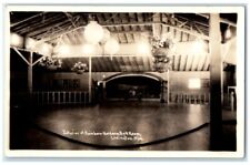 c1940's Rainbow Gardens Ball Room Interior View Ludington MI RPPC Photo Postcard picture