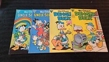 1987 GLADSTONE COMICS ASSORTED DISNEY LOT OF 4 MID GRADE VINTAGE DONALD SCROOGE picture