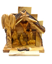 Birth Grotto Cave Nativity Jesus Hand Made Olive Wood Holy Land  Bethlehem picture