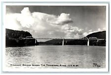 c1950's Highway Bridge Across The Tennessee River Cline RPPC Photo Postcard picture